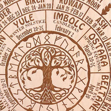 Ladda upp bild till gallerivisning, Årets hjul träskylt