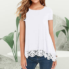 Ladda upp bild till gallerivisning, Lace Panel T-Shirt