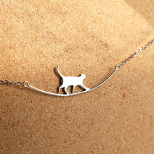 Ladda upp bild till gallerivisning, Cute walking cat halsband