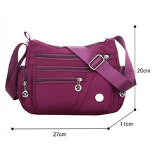 Ladda upp bild till gallerivisning, Axelremsväska Med Flera Fickor