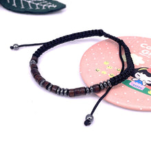 Ladda upp bild till gallerivisning, Magnetiskt morsekodarmband med nylonsnöre