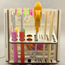 Ladda upp bild till gallerivisning, Allt-i-ett trägarnskål - multifunktionellt stickverktyg