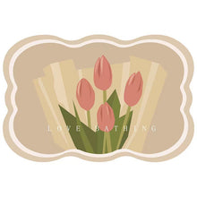 Ladda upp bild till gallerivisning, Superabsorberande blomma halkfri matta för badrum