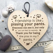 Ladda upp bild till gallerivisning, Vänskapdekorationer för julgran i trä