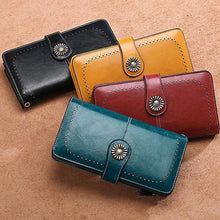 Ladda upp bild till gallerivisning, Lång retro plånbok för telefon