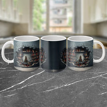 Ladda upp bild till gallerivisning, 3D bokhylla kaffemugg