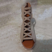 Ladda upp bild till gallerivisning, Peep-toe hög topp romersk chunky sandaler