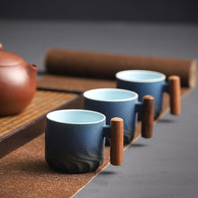 Ladda upp bild till gallerivisning, Handgjord retro keramisk kaffemugg