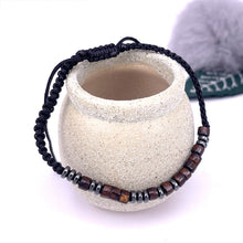 Ladda upp bild till gallerivisning, Magnetiskt morsekodarmband med nylonsnöre