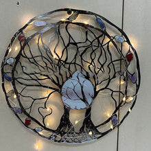 Ladda upp bild till gallerivisning, Livets cirkel metallträd väggdekor
