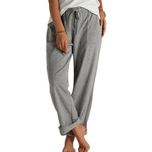 Ladda upp bild till gallerivisning, Lösa stickade byxor med dragsko med fickor