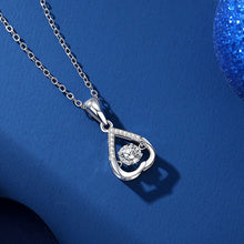 Ladda upp bild till gallerivisning, Glittrande Zirconia hjärta halsband
