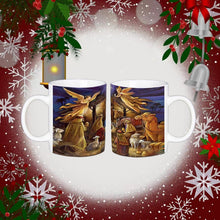 Ladda upp bild till gallerivisning, Vintage jul julkrubba mugg