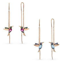 Ladda upp bild till gallerivisning, Eleganta hummingbird örhängen för kvinnor