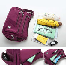 Ladda upp bild till gallerivisning, Axelremsväska Med Flera Fickor