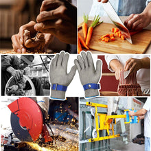 Ladda upp bild till gallerivisning, Stainless Steel Mesh Metal Labor Protection Gloves