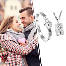 Ladda upp bild till gallerivisning, Hjärtlåsarmband och halsband