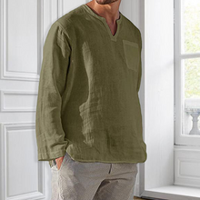Ladda upp bild till gallerivisning, Men‘s Long-sleeved Linen Shirt