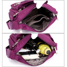 Ladda upp bild till gallerivisning, Crossbodyväska i flerlagers nylon för kvinnor