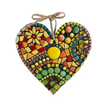 Ladda upp bild till gallerivisning, Stor trädgård mosaik hjärta dekoration