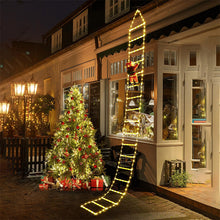 Ladda upp bild till gallerivisning, Jul Stege Dekoration Ljus Med Santa Claus