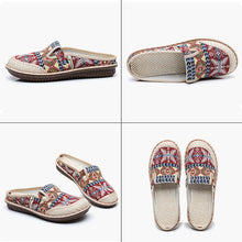 Ladda upp bild till gallerivisning, Andningsbara sandaler med flätade blommor