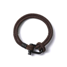 Ladda upp bild till gallerivisning, U-format Nylon flätat armband
