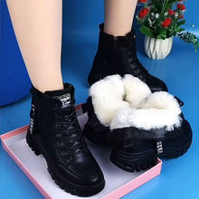 Ladda upp bild till gallerivisning, Högtopp för kvinnor i varma läder Martin-stövlar