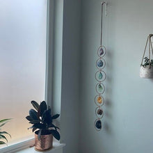 Ladda upp bild till gallerivisning, Råkristall 7 Chakra Ädelstensväggdekor