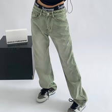 Ladda upp bild till gallerivisning, High Waist Pocket Straight Jeans