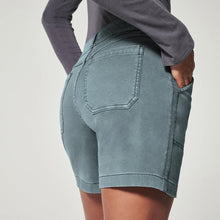 Ladda upp bild till gallerivisning, Stretchshorts för kvinnor med twill