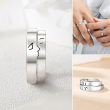 Ladda upp bild till gallerivisning, En kyss Sterling Silver Par Ringar Alla hjärtans dag presentguide