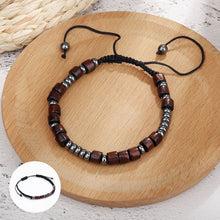 Ladda upp bild till gallerivisning, Magnetiskt morsekodarmband med nylonsnöre