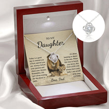 Ladda upp bild till gallerivisning, Halsband med kärleksknut till min dotter