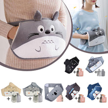 Ladda upp bild till gallerivisning, đŠPĂ„fyllningsbar varmvattenflaska i plyschbĂ€lte