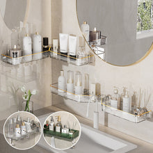 Ladda upp bild till gallerivisning, Väggmonterad hörnhylla utan stansning