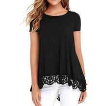 Ladda upp bild till gallerivisning, Lace Panel T-Shirt
