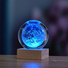 Ladda upp bild till gallerivisning, 3D Galaxy Nattljus Dekor Krystalkul lampa
