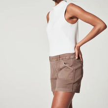 Ladda upp bild till gallerivisning, Stretchshorts för kvinnor med twill