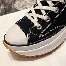 Ladda upp bild till gallerivisning, Kvinnors snygga canvasskor med tjocka sulor