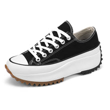 Ladda upp bild till gallerivisning, Kvinnors snygga canvasskor med tjocka sulor