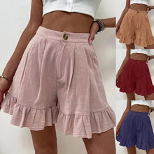 Ladda upp bild till gallerivisning, Shorts med hög midja för kvinnor