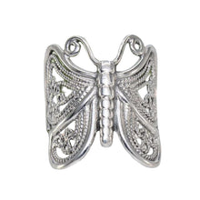 Ladda upp bild till gallerivisning, Handgjord vintage fjärilsring