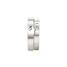 Ladda upp bild till gallerivisning, En kyss Sterling Silver Par Ringar Alla hjärtans dag presentguide