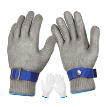 Ladda upp bild till gallerivisning, Stainless Steel Mesh Metal Labor Protection Gloves