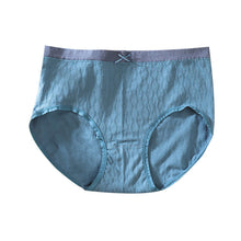 Ladda upp bild till gallerivisning, Plus Size Cotton Mid Waist Bekväma damtrosor som andas