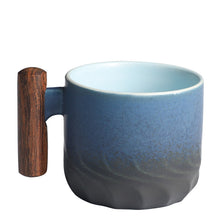 Ladda upp bild till gallerivisning, Handgjord retro keramisk kaffemugg
