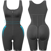 Ladda upp bild till gallerivisning, Slimmad bodysuit med dragkedja för kvinnor