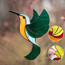 Ladda upp bild till gallerivisning, Kolibri färgade fönsterhängsmycke