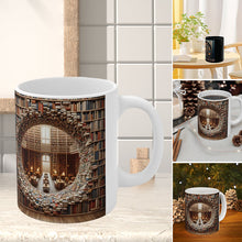 Ladda upp bild till gallerivisning, 3D bokhyllor Bibliotek Bokälskare Keramisk mugg
